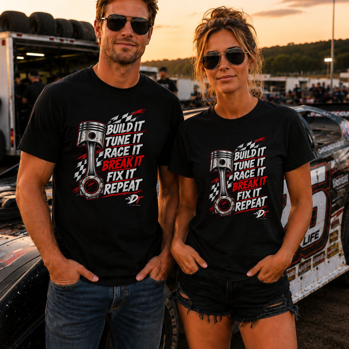Build It Race It Fix It T-Shirt | DRAFT THIS