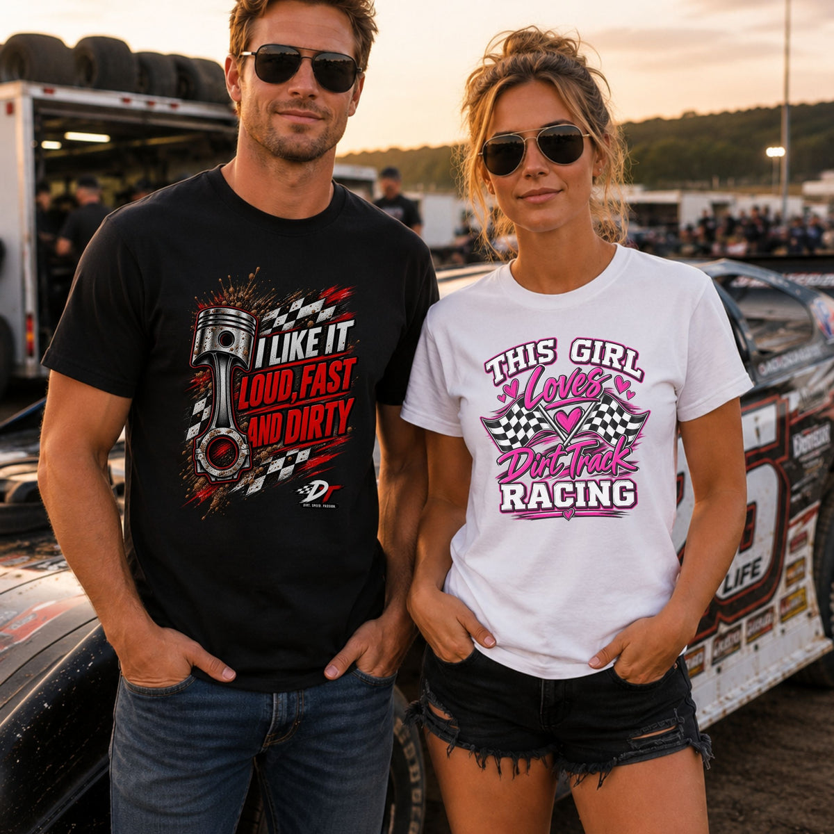 This Girl Loves Racing T-Shirt | DRAFT THIS