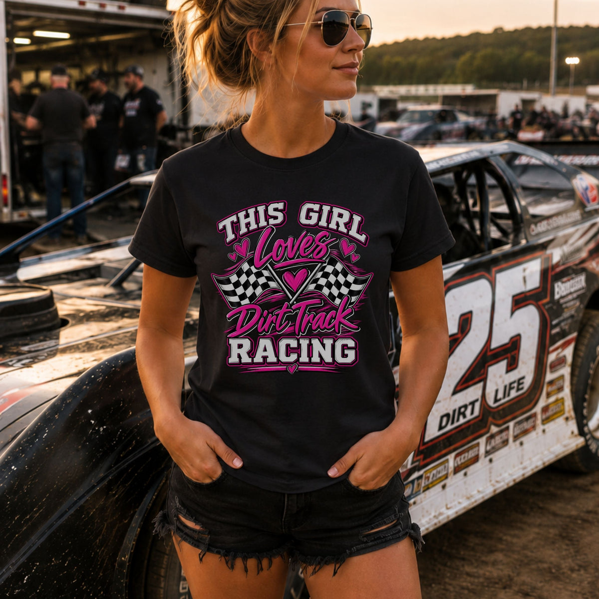 This Girl Loves Racing T-Shirt | DRAFT THIS