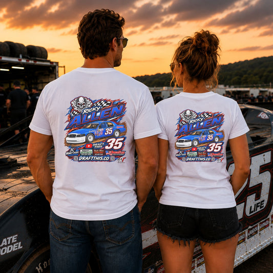 #35 Ricky Allen Shirt, Front And Back Print | DRAFT THIS