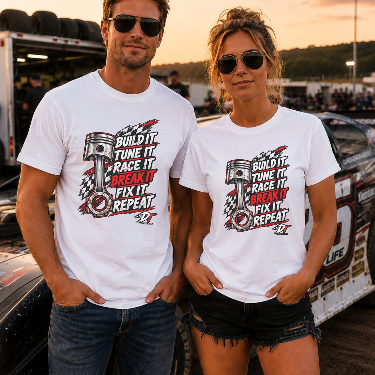 Build It Race It Fix It T-Shirt | DRAFT THIS