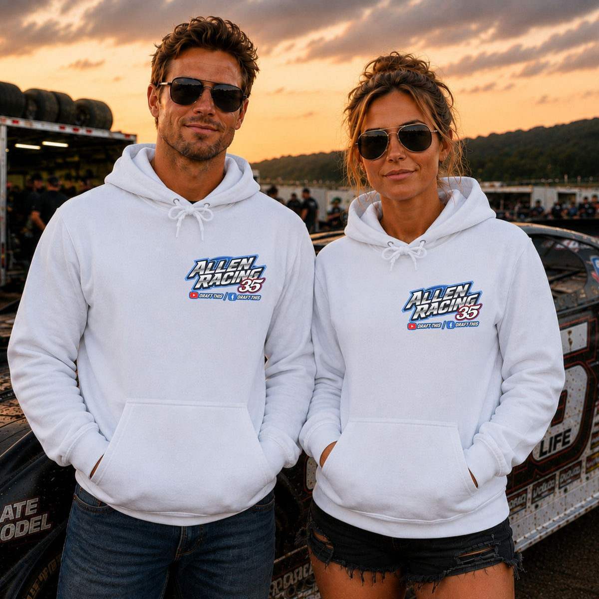 Ricky Allen | Allen Racing | Front and Back Print | 35 | Hoodie | Dirt Track Apparel