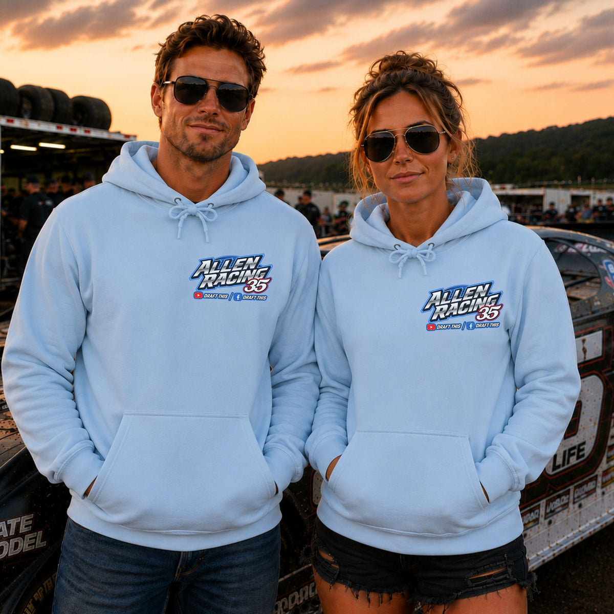Ricky Allen | Allen Racing | Front and Back Print | 35 | Hoodie | Dirt Track Apparel