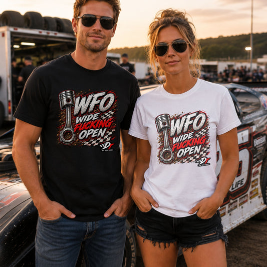 WFO Racing T-Shirt | DRAFT THIS | Wide Fucking Open T Shirt